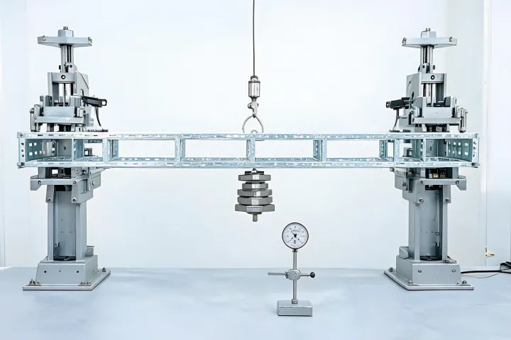 Cable tray load test fixture