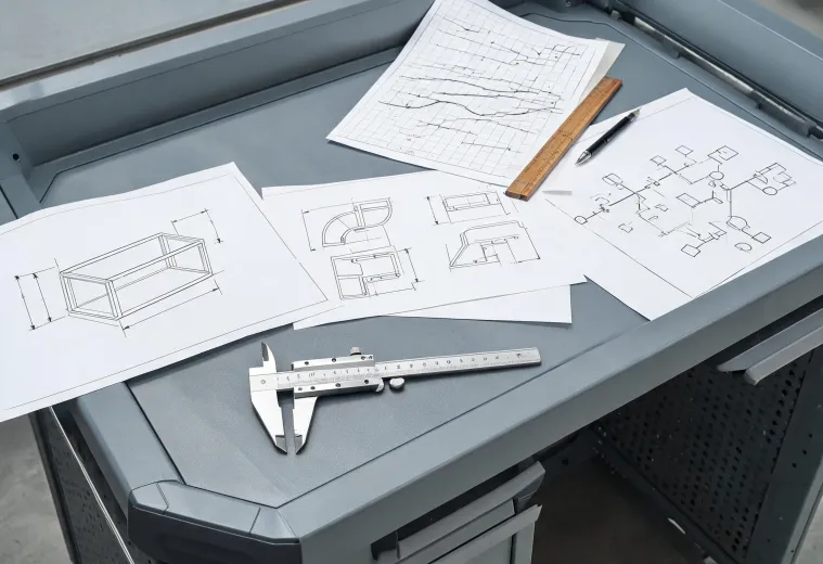 Cable tray specification desk